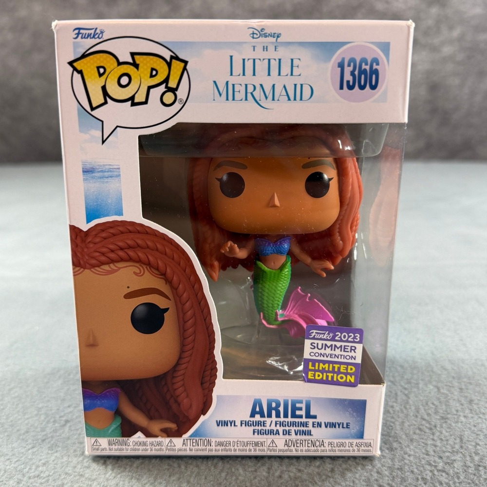 Funko Pop Disney The Little Mermaid Ariel 1366 2023 Summer Convention Limited Ed